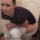 A pretty girl (most likely Eastern-European) takes her morning piss while sitting on a toilet. A subtle plop is also heard as she pees. She spends the next 4 minutes trying to push out the rest of her poop. No product seen. 720P HD. About 5 minutes.